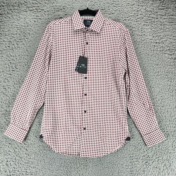 WRK Shirt Mens 15 Red Long Sleeve Button Up *NWT* - Picture 1 of 9